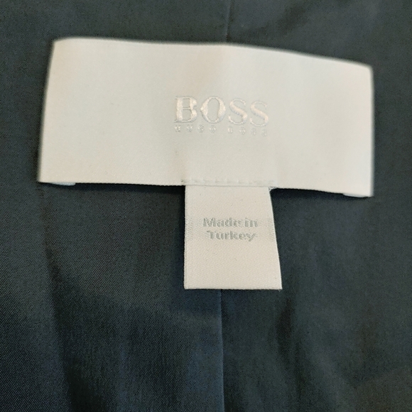 Boss Hugo Boss Women's Jabina Wool Blend Jacket Sz 10 Minimalist Classic Preppy - Picture 5 of 14